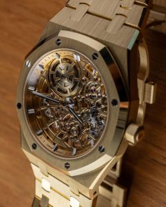 UK Cheap Replica Audemars Piguet Royal Oak ‘Jumbo’ Extra-Thin Openworked Yellow-Gold Watches Online